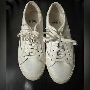Madewell white tennis shoes